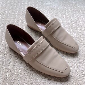 Reiss | Irina Leather Loafers in Nude | Size 37